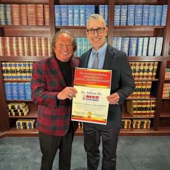 Dr. Anthony Biz Receives Prestigious Back Pain Treatment Award